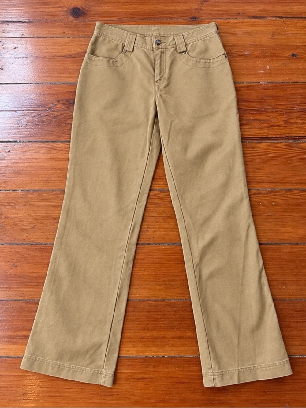 KAVU Women’s Khaki Cotton Utility Hiking Pants Size 4 💛🍄
